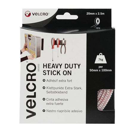 Velcro Heavy Duty Stick On White 50mm x 2.5m - PROTEUS MARINE STORE
