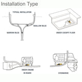 Whale Supersub Auto Bilge Pump 1100GPH 12V