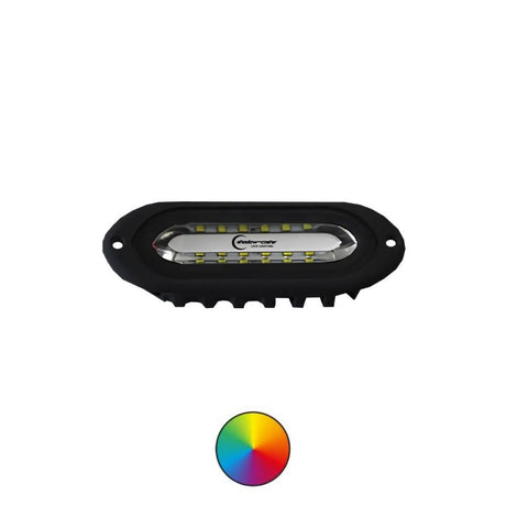 Shadow-Caster SCM-SL Flush Mount Spreader Light - Black with RGB - PROTEUS MARINE STORE