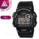 Casio W-735H-1AVEF Mens Digital Sports Watch Alarm Stopwatch 100M - Black Resin