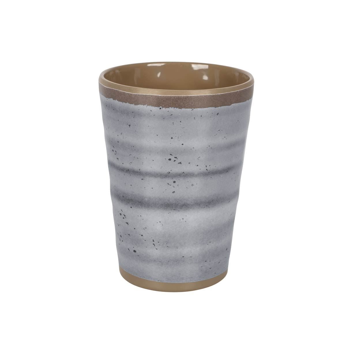 Bo-Camp Cup Halo Melamine 4 Pieces Grey