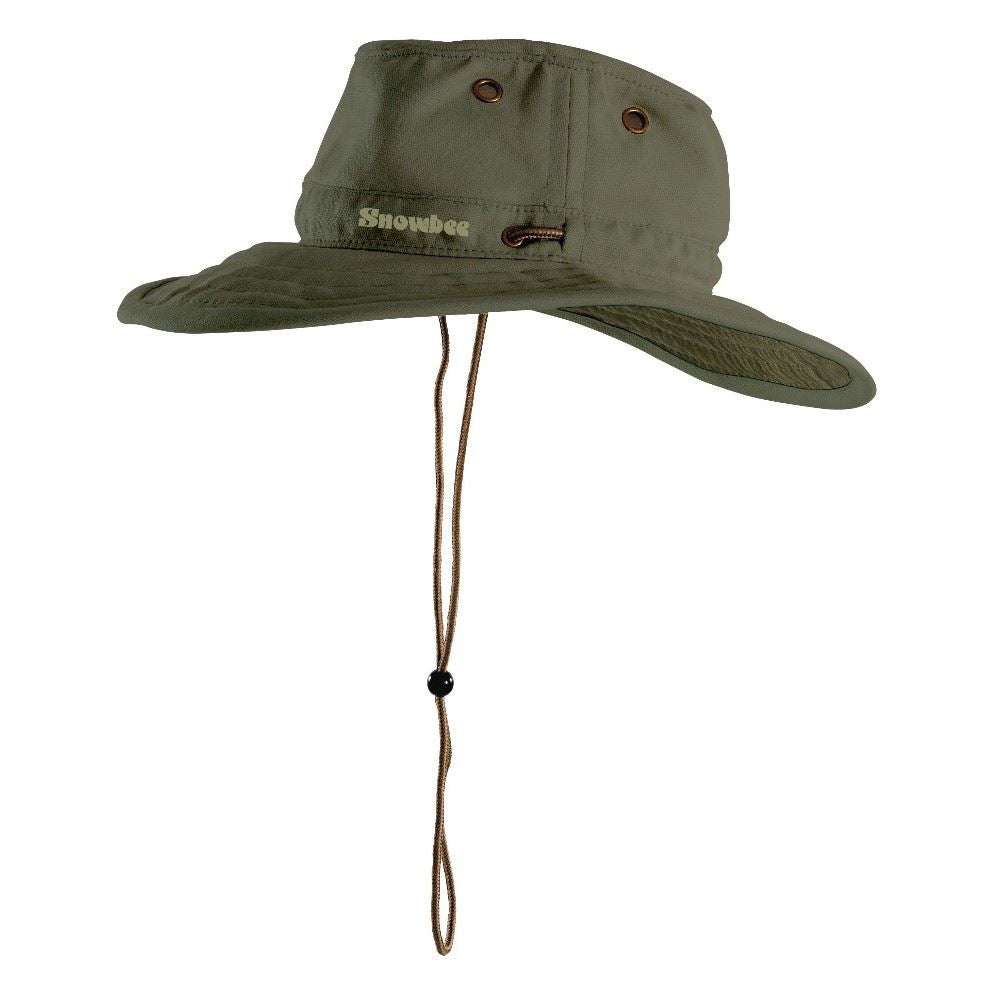 Snowbee Wide Brim Ranger Hat Olive Green - XXL - PROTEUS MARINE STORE