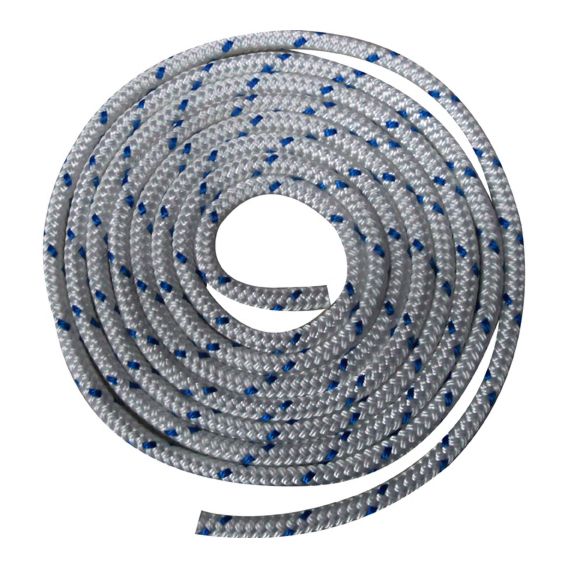 Waveline 10mm Braid on Braid Polyester White with Blue Flecks - 200M