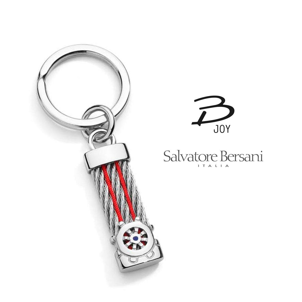 Salvatore Bersani B JOY Marine Keychain — Ships Wheel