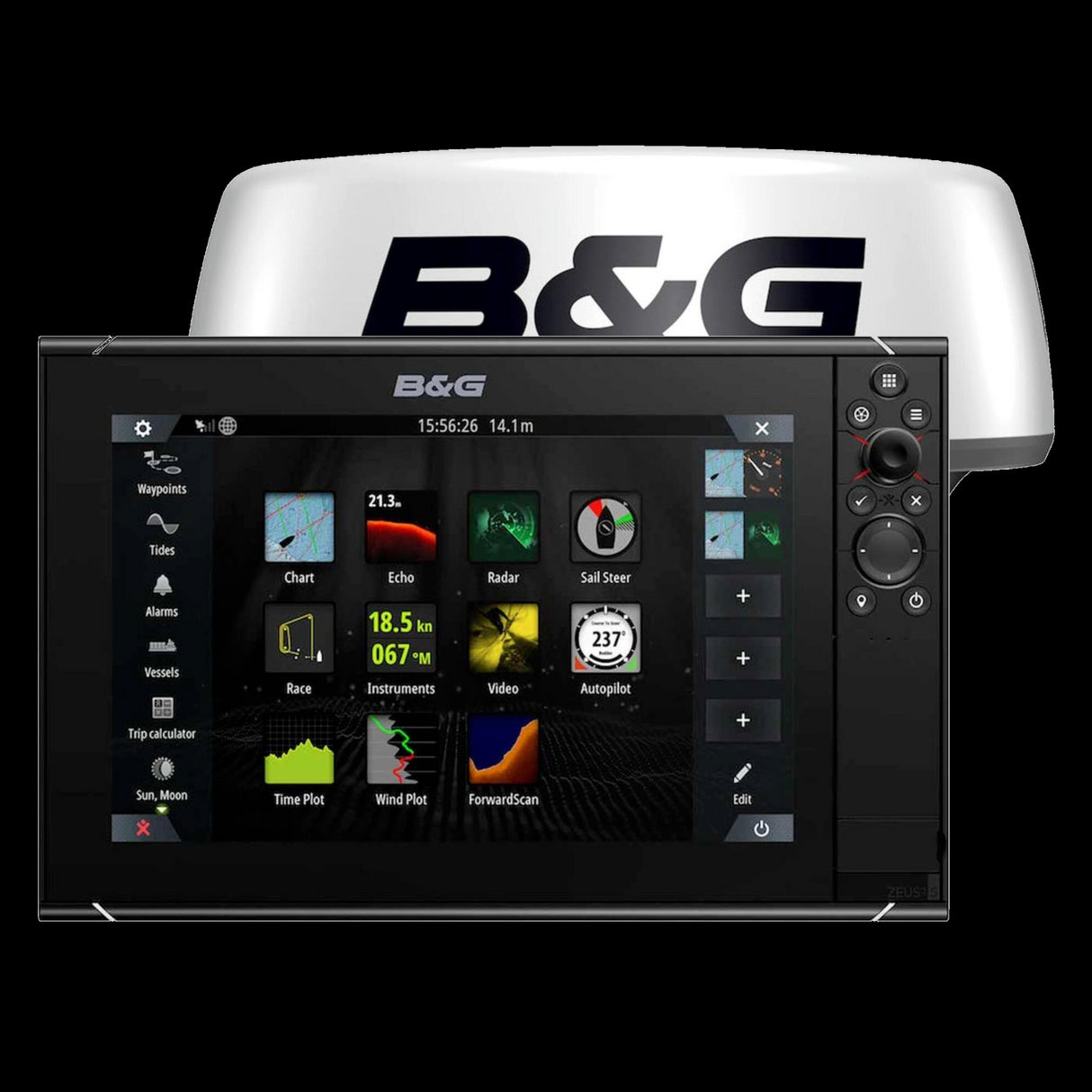 B&G Zeus 3S 12" Chartplotter and HALO20+ Bundle - PROTEUS MARINE STORE