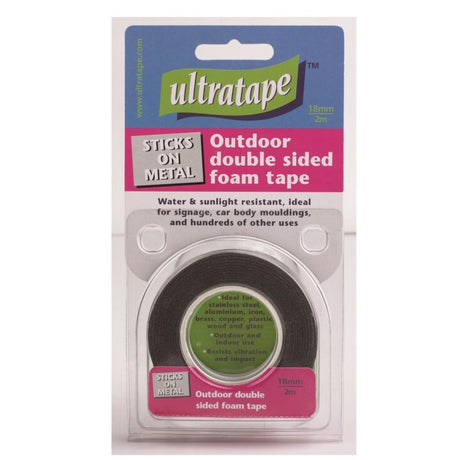Ultratape Outdoor Double Sided Foam Tape 19mm x 2m - PROTEUS MARINE STORE