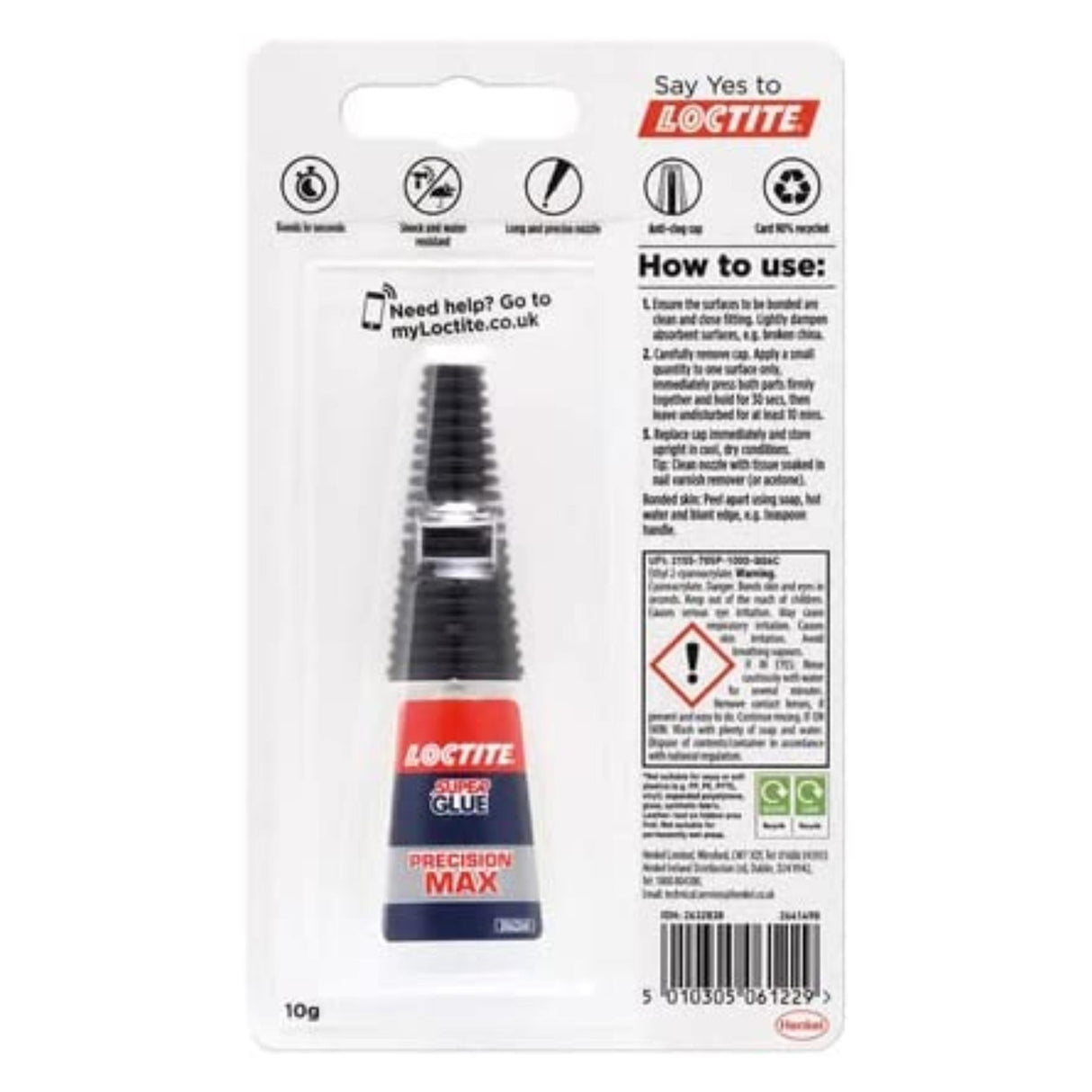 Loctite Super Glue Precision Max 10g - PROTEUS MARINE STORE