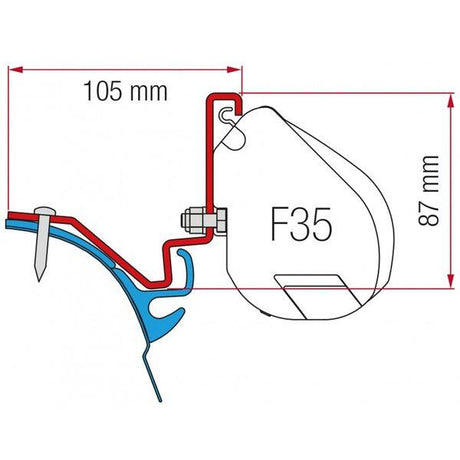 Fiamma Kit for VW T6 Kepler