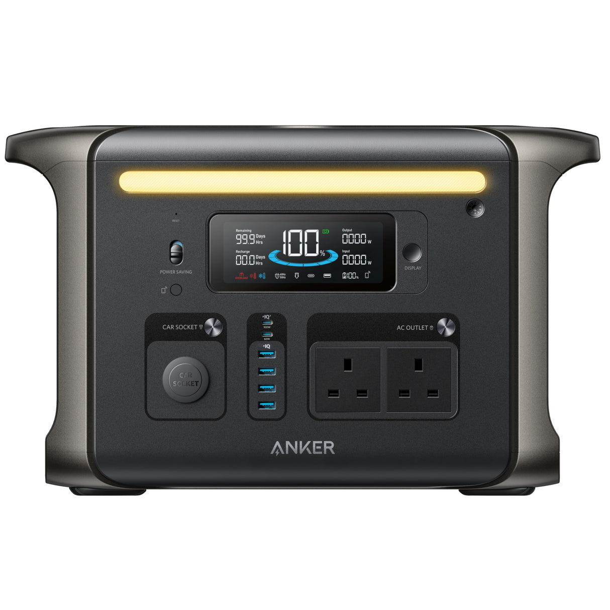 Anker SOLIX F1500 Portable Power Station 1536Wh 1800W  For Camping Outdoor Travel Tent-Night Home Power-backup