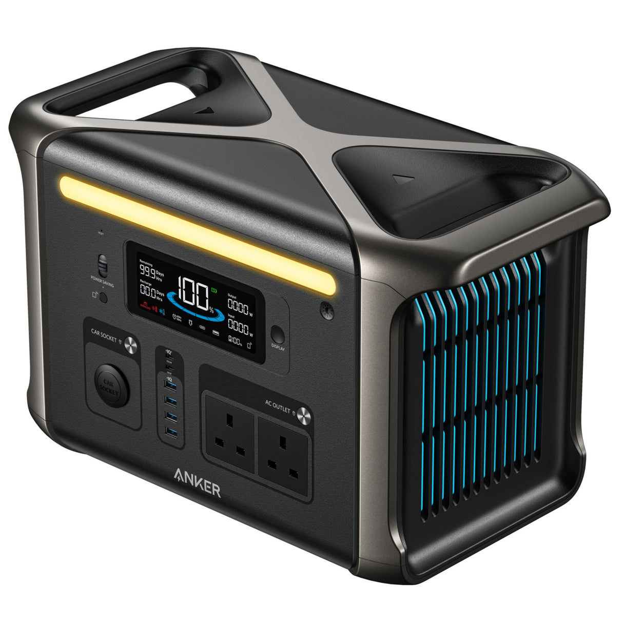 Anker SOLIX F1500 Portable Power Station 1536Wh 1800W  For Camping Outdoor Travel Tent-Night Home Power-backup