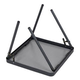 Crespo Table AP/280 42.5 x 42.5cm Lightweight & Stable Square Table - Black
