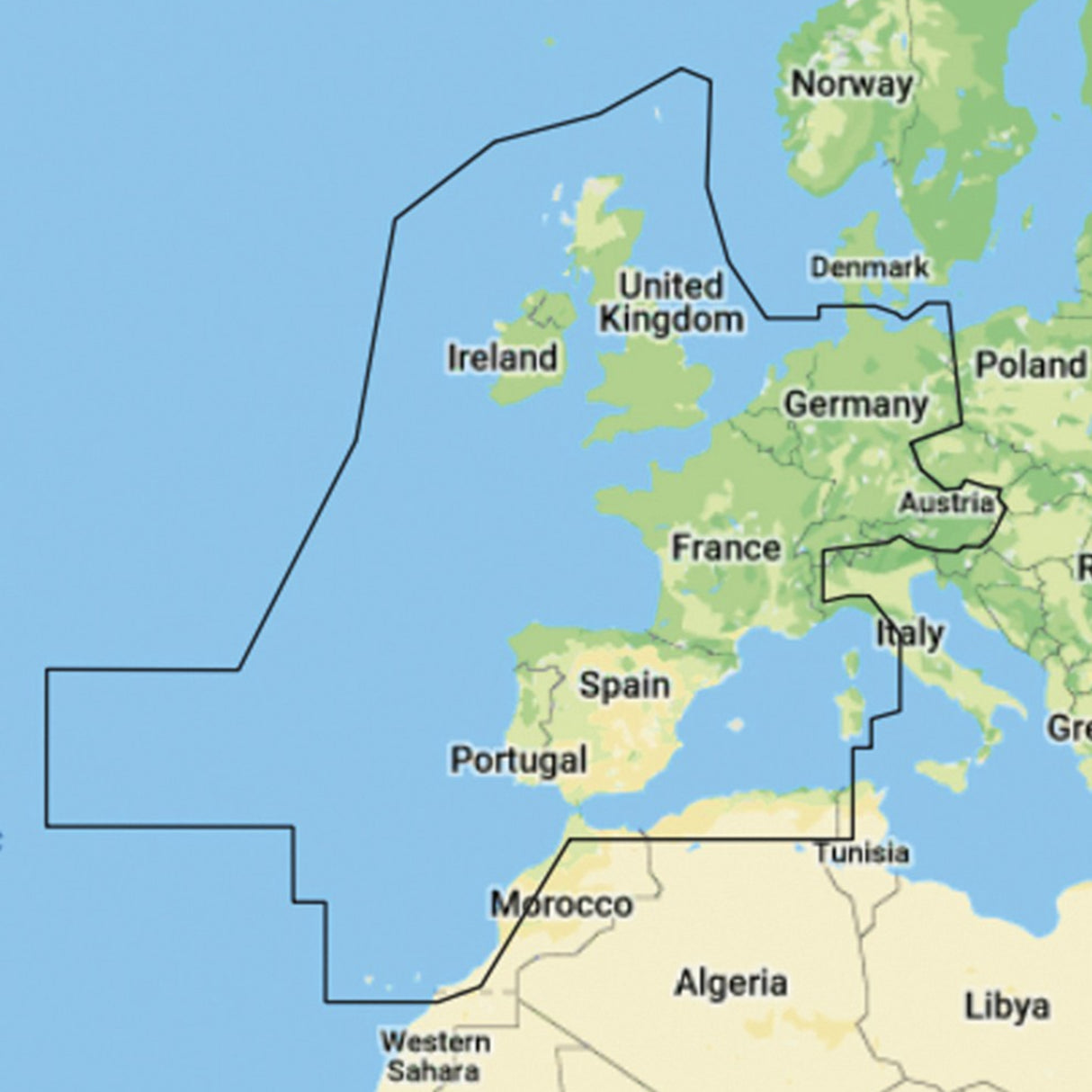 C-Map Discover Charts M-EW-Y060-MS Central & West Europe (Extra Large)