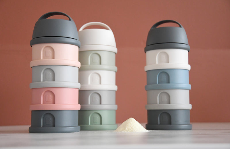 Béaba Snack Storage Stacked Formula Milk Container Grey