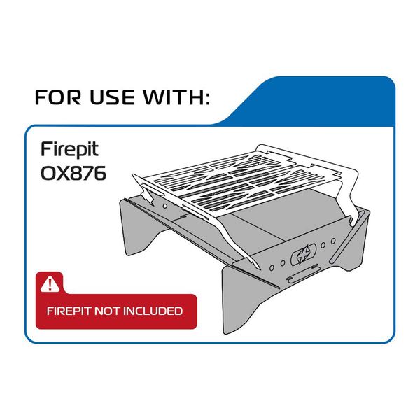 Oxford Oxford Grill for Firepit OX876 (Firepit Sold Separately)