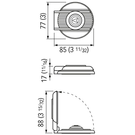 Quick 900/UB Windlass Foot Switch for Anchor Lifting - Up / Black