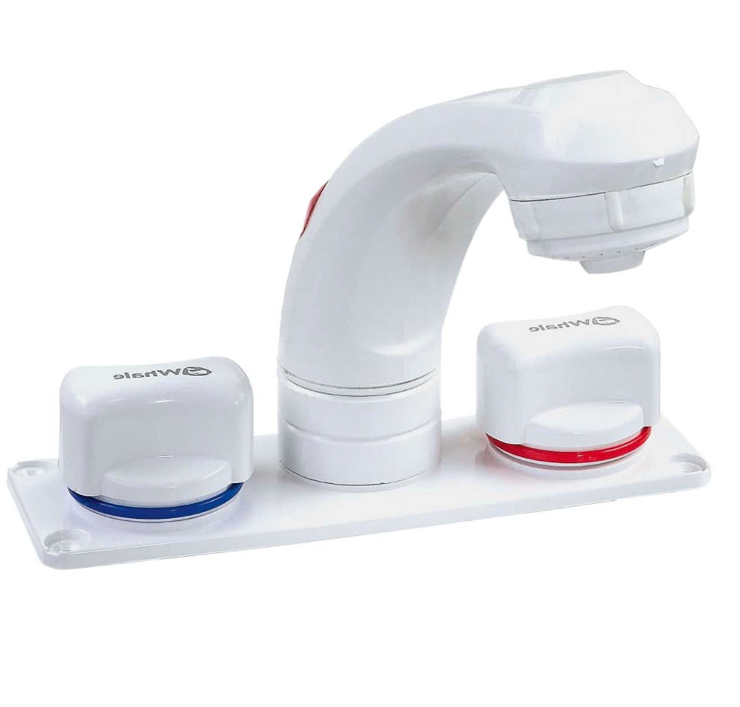 Whale Elegance Mixer Tap Combo Standard Outlet 12mm White - PROTEUS MARINE STORE