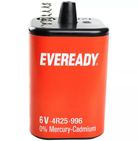 Eveready PJ996 Heavy Duty 6V Lantern Battery - PROTEUS MARINE STORE