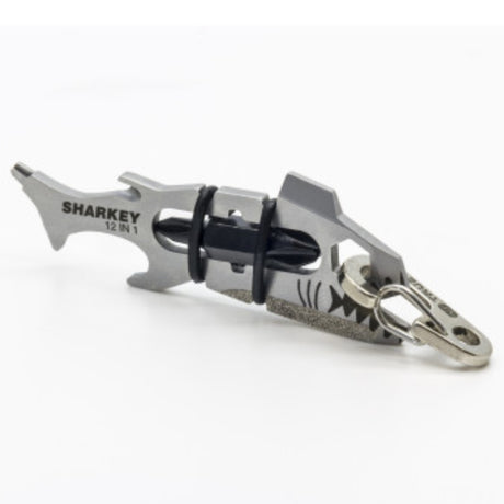 True Sharkey 12 In 1 key sized Multi-Tool Keyring - PROTEUS MARINE STORE
