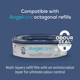 Angelcare Classic XL Nappy Bin Starter With 4 Pk Refills