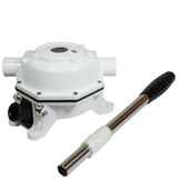 Whale BP0527 Mk5 Sanitation Toilet Waste Pump Bulkhead Mount, 56 LPM - White