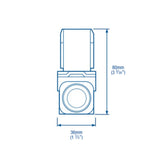 Whale Electric Solenoid Valve 12V 1/2" BSP (12mm Quick Connect)