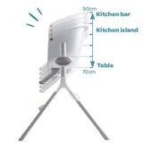 Béaba Up & Down Evolutive Highchair Dark Grey