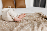 Copper Pearl Knitted Swaddle Blanket Fawn