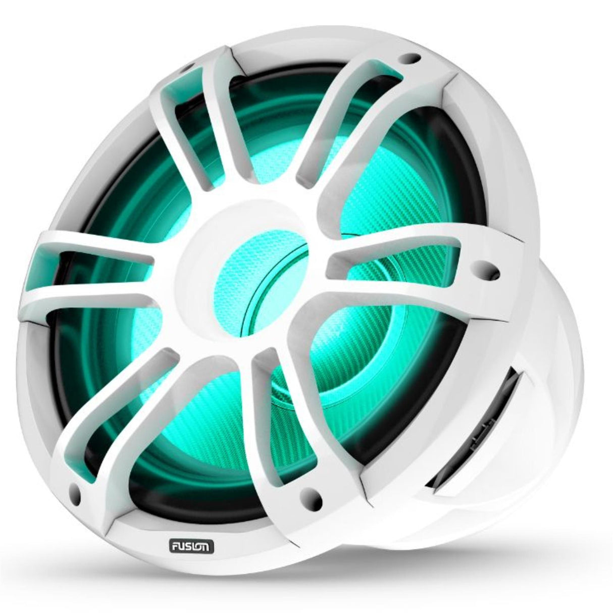 Fusion SG-SL123SPW 12" 3i CRGBW LED Subwoofer 1400W - Sports White - PROTEUS MARINE STORE