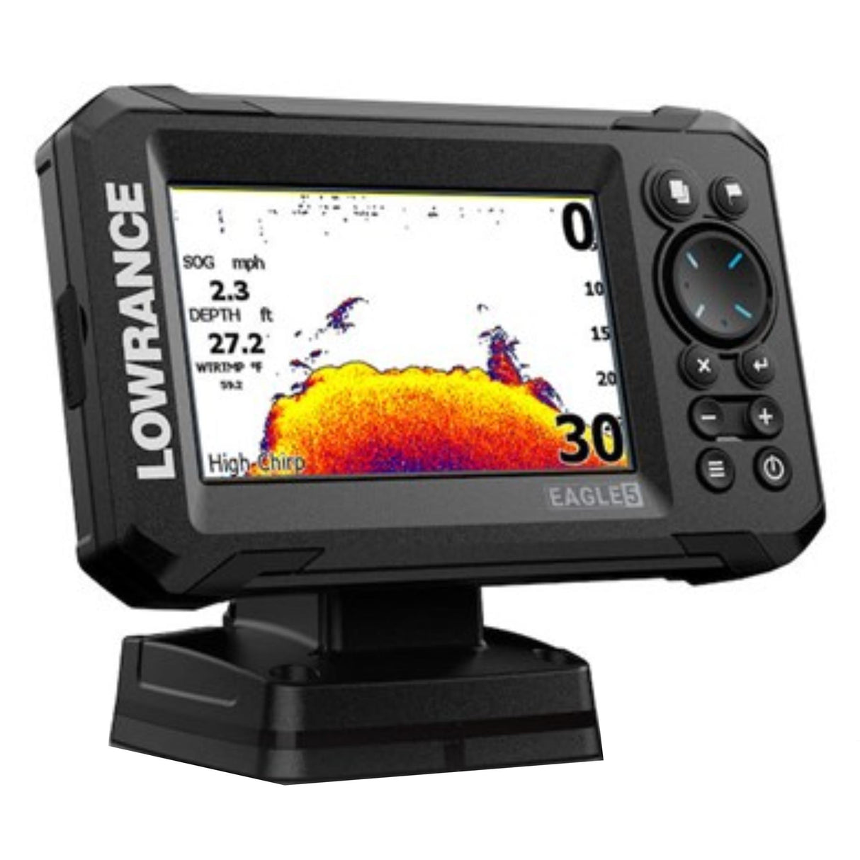 Lowrance Eagle 5 Fishfinder/ Chartplotter Only - Pre-loaded Worldwide Basemap, No Transducer