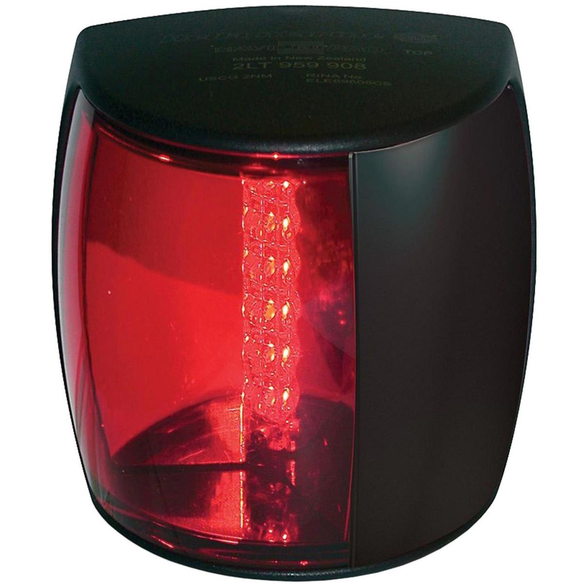 Hella NaviLED PRO Port Red LED Navigation Light (Black)