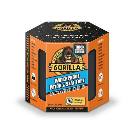 Gorilla Waterproof Patch & Seal Tape Black - PROTEUS MARINE STORE