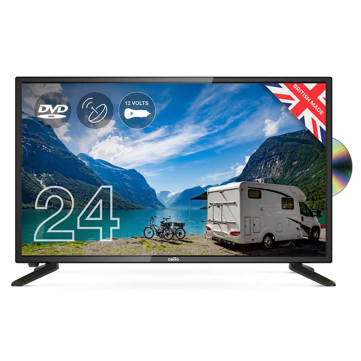 Television/DVD LED HD Ready 24" Cello Satellite Receiver