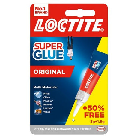 Loctite Original Super Glue 3g + 50% EXTRA FREE - PROTEUS MARINE STORE