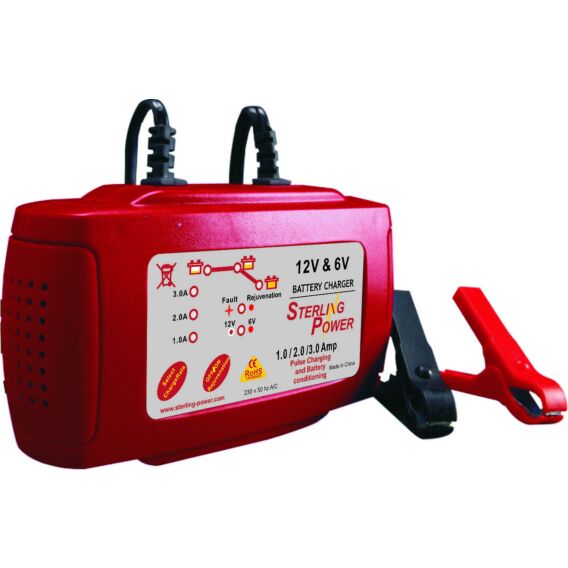 3 amp 6 and 12V Battery Charger