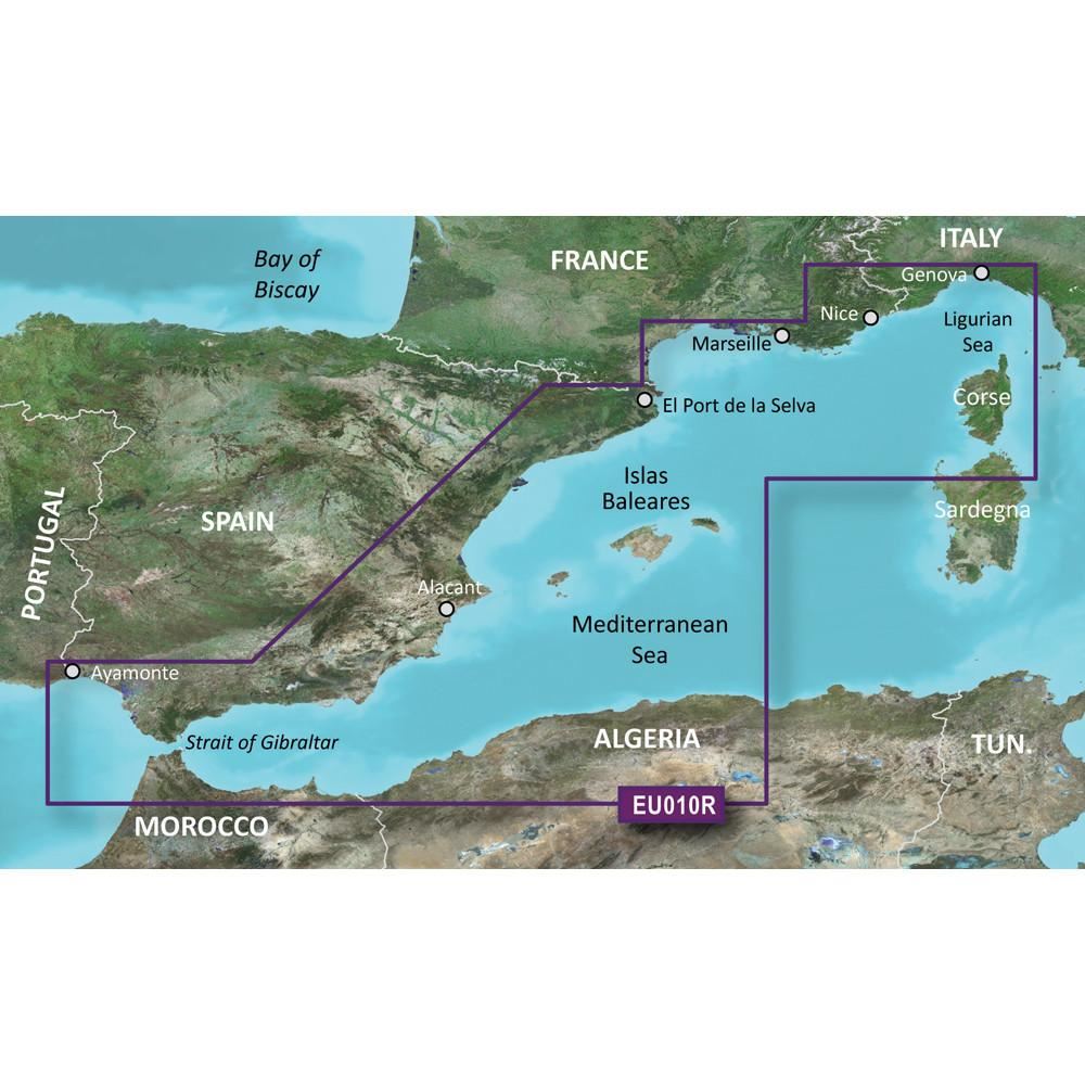 Garmin BlueChart G3 Vision - VEU010R: Spain, Mediterranean Coast - PROTEUS MARINE STORE