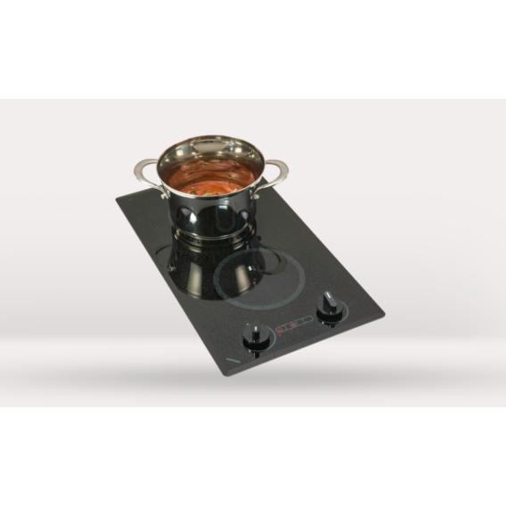 Mediterranean Trimline Two Burner Black 120 Volt