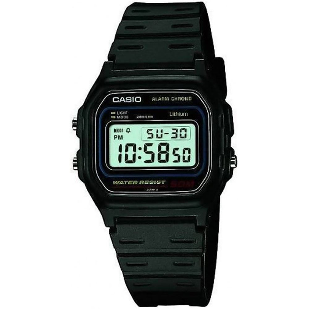 Casual Digital Watch 50M Water Resistant with Black Resin Strap - PROTEUS MARINE STORE
