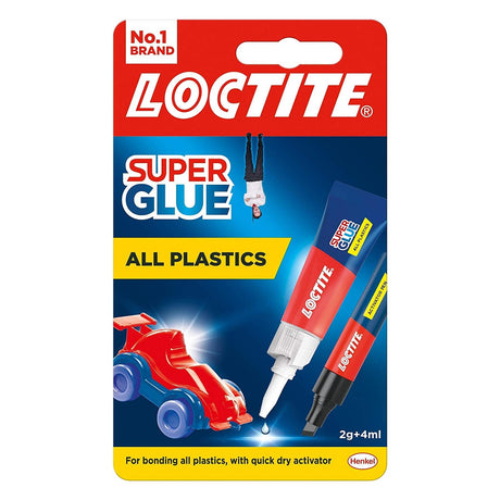 Loctite Super Glue All Plastics 2g + 4ml Pen - PROTEUS MARINE STORE
