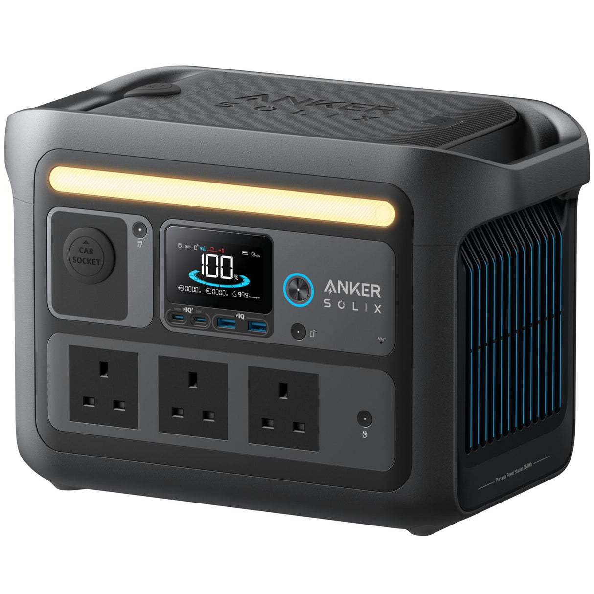 Anker Solix C800 Plus Portable Battery Power Station + PS100 100W Solar Panel MC4 CONNECTOR