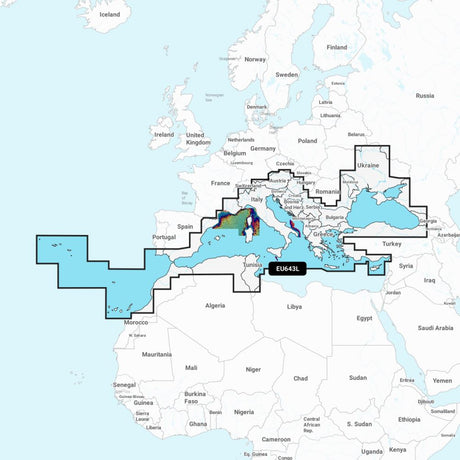 Garmin Navionics Vision+ Chart: EU643L - Mediterranean & Black Sea - PROTEUS MARINE STORE