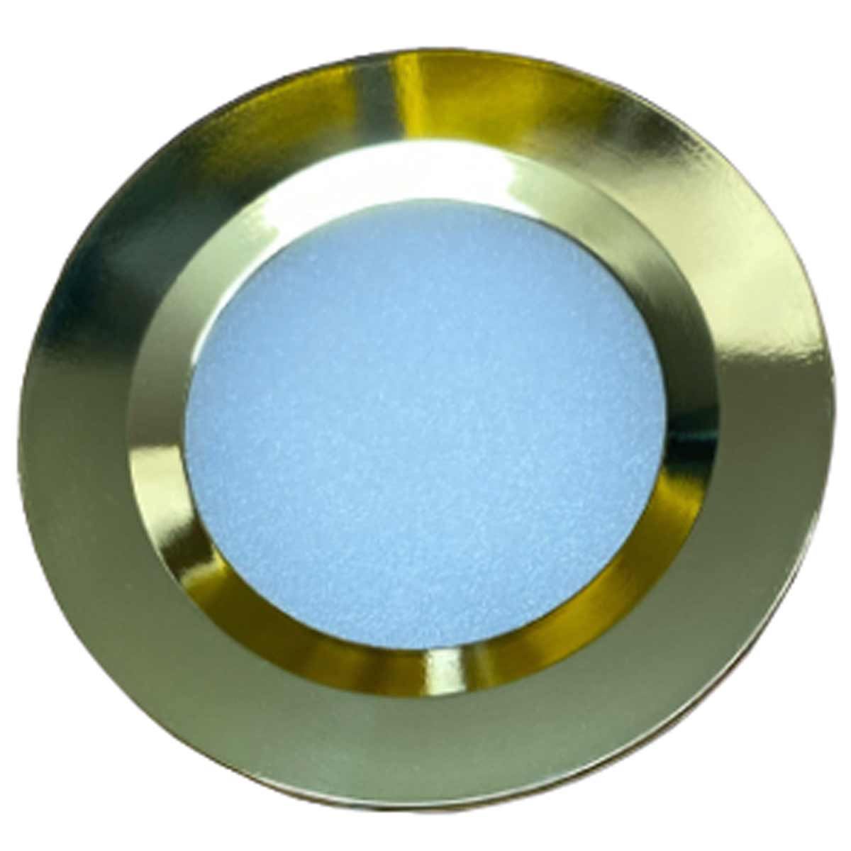Slim Gold LED Downlight for Recess Mount (Cool White / No Switch)