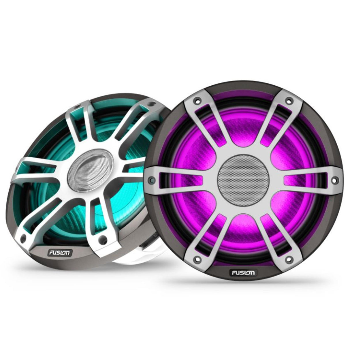 Fusion SG-FL883SPG 8.8" 3i CRGBW LED Speakers 330W - Sports Grey - PROTEUS MARINE STORE