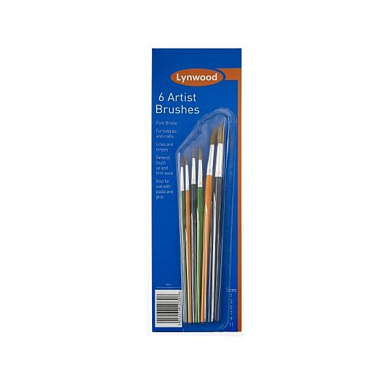 6 Artist Brushes