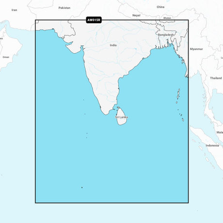 Garmin Navionics + Chart: AW015R - Indian Subcontinent - PROTEUS MARINE STORE