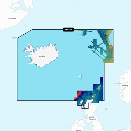 Garmin Navionics Vision+ Chart: EU043R - Iceland to Orkney - PROTEUS MARINE STORE