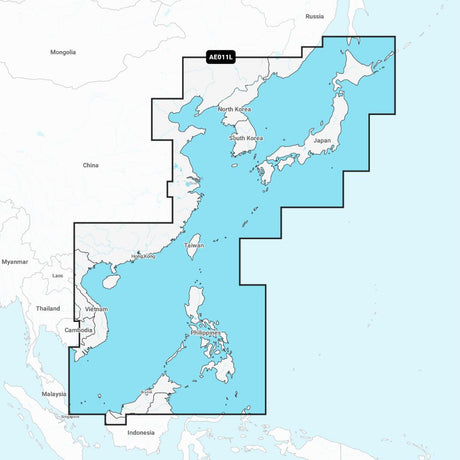Garmin Navionics + Chart: AE011L - China Sea & Japan - PROTEUS MARINE STORE