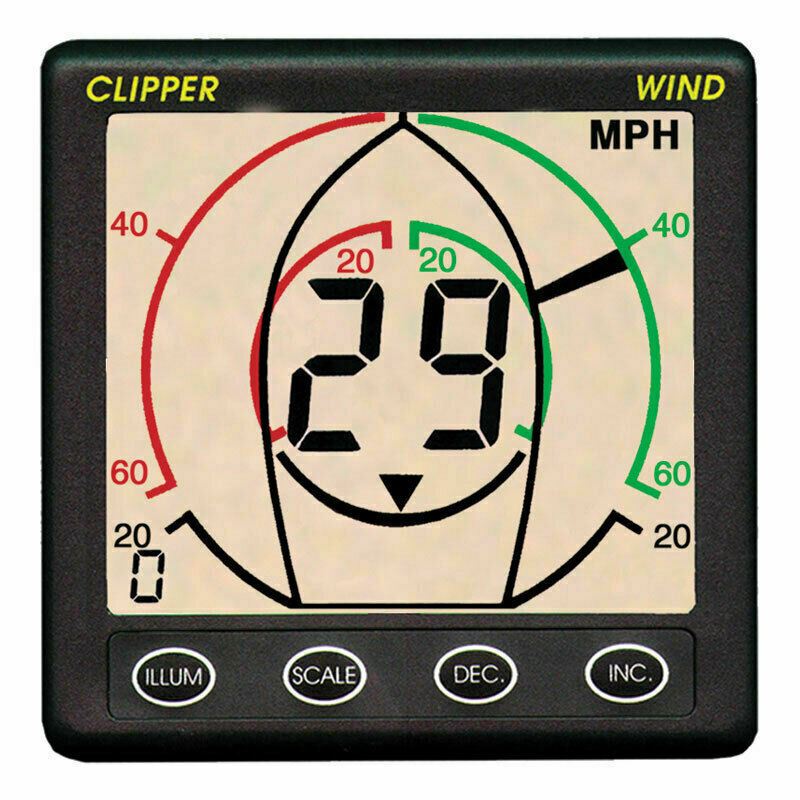NASA Marine Clipper Close Haul Meter & 5M Cable For Boat Wind Speed & Direction