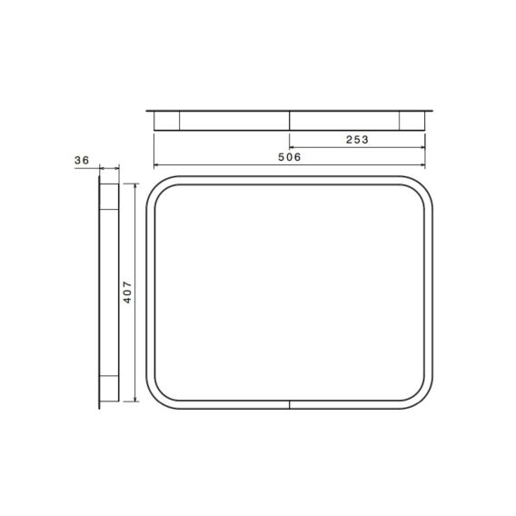 Secural Inner Aluminium Frame 36mm