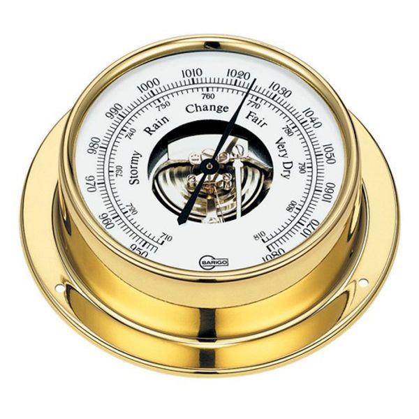 Barigo Barometer Brass 85mm Dial (110 x 32mm) - PROTEUS MARINE STORE