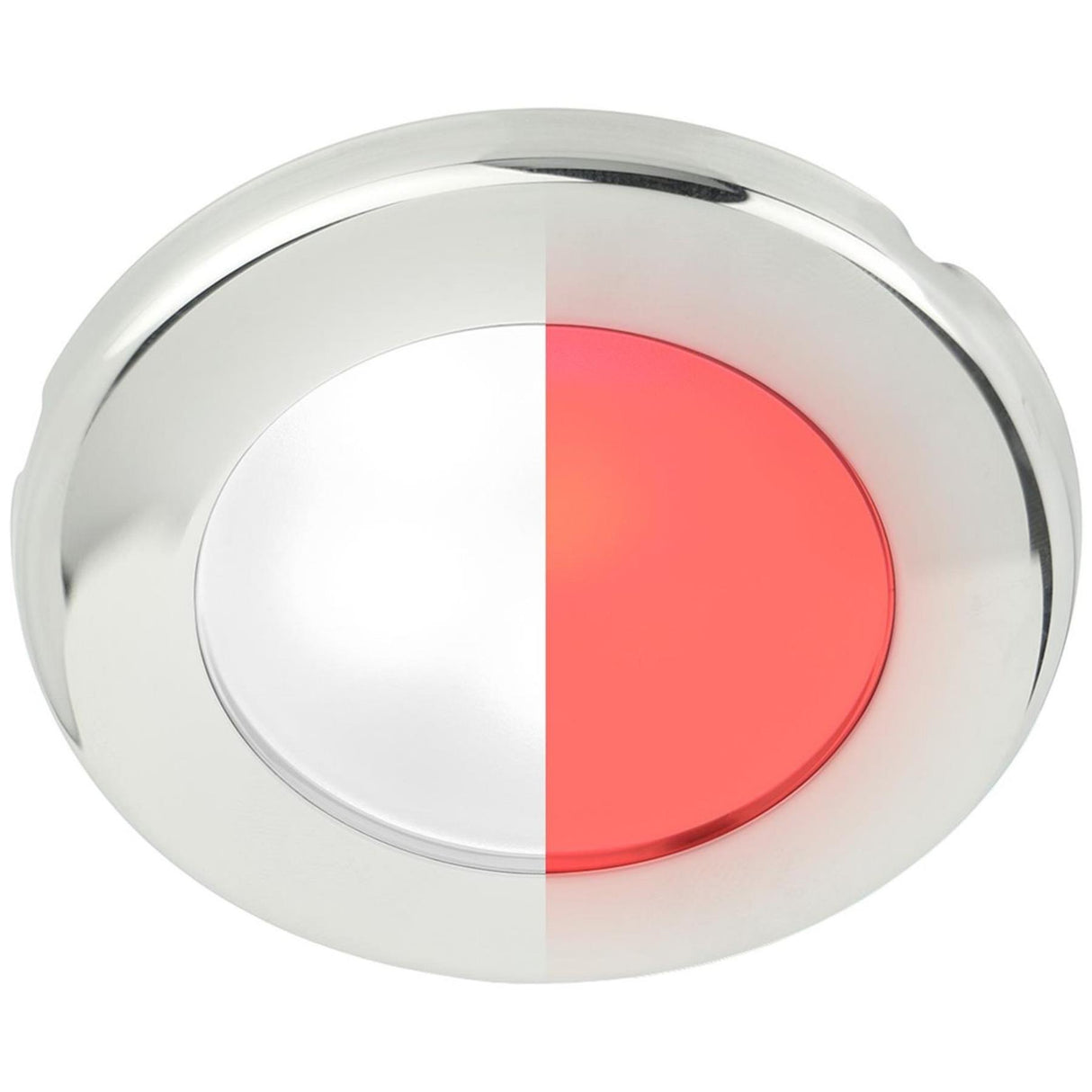 Hella EuroLED 75 Low Profile Round Light (SS Case / White + Red)